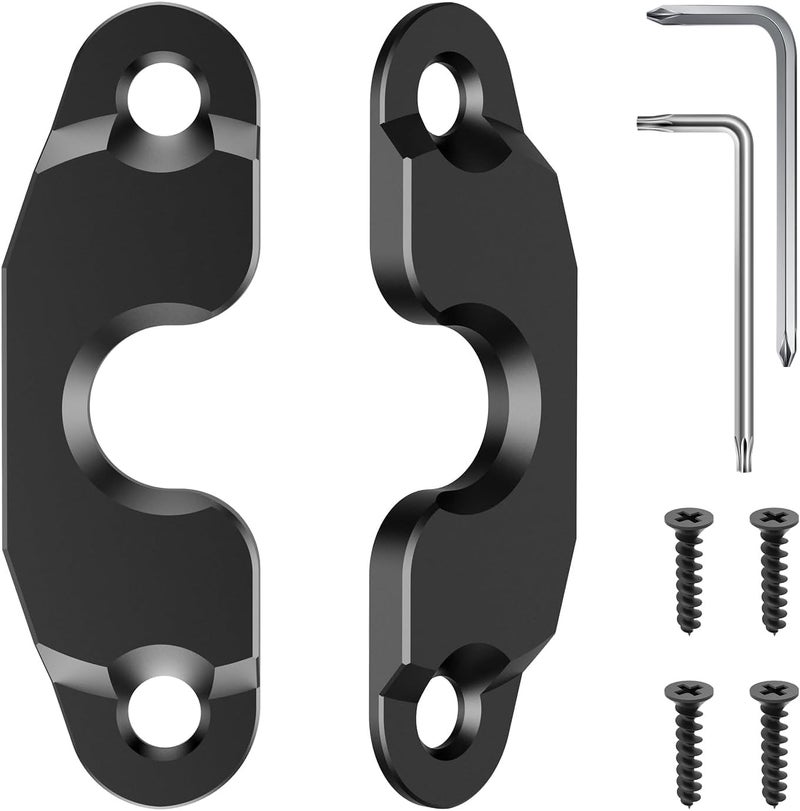 Veharvim Upgraded Aluminum Alloy Sun Visor Repair Kit for Jeep, Heavy Duty Sun Visor Clip Compatible with Jeep Wrangler JK 2018/ JL/Wrangler 2018-2023/ Gladiator 2020-2023 - Image 1